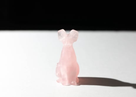 【悟った至福のシッディ】＆〈タイムウェーバーによる長所を認識し、直観的で可能性に満ちた人生を引き寄せる調整入り〉オリジナルカード付き❣️ ローズクォーツ バステト