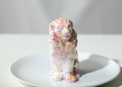 ライオンズゲートのエナジーLion of Jupiter＆葉月ゆうによる技封入❣️【青天井にラッキーを引き寄せる】エンジェルオーラ ピンクオパール ライオン ※イベントクーポン使用不可