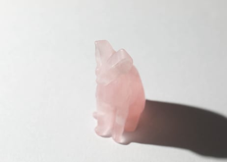 【悟った至福のシッディ】＆〈タイムウェーバーによる長所を認識し、直観的で可能性に満ちた人生を引き寄せる調整入り〉オリジナルカード付き❣️ ローズクォーツ バステト