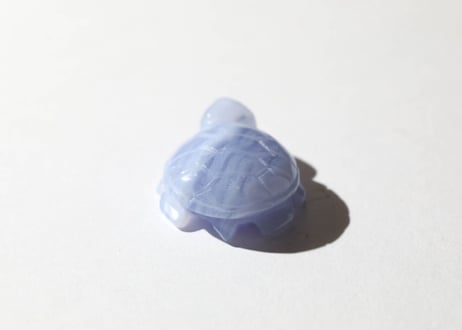 葉月ゆうによる技封入❣️【日々あらゆる面でますます良くなっていく】ブルーレースアゲート かめ