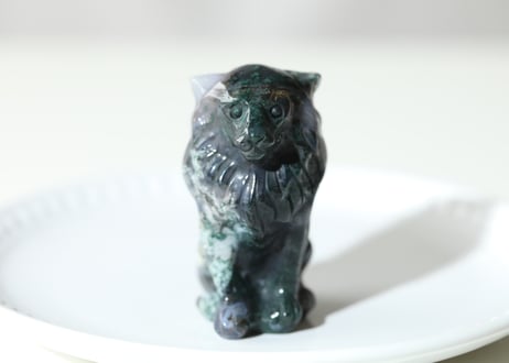 ライオンズゲートのエナジーLion of Jupiter＆葉月ゆうによる技封入❣️【青天井にラッキーを引き寄せる】モスアゲート ライオン ※イベントクーポン使用不可