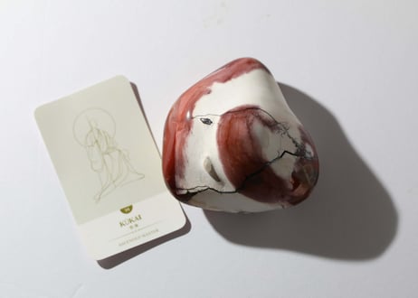 葉月ゆうによる技封入❣️【多次元の才能と繋がる】オリジナルカード付き ムーカイトジャスパー