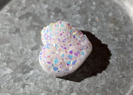 葉月ゆうによる技封入❣️【愛し愛される】エンジェルオーラ ホワイトクォーツ クラスター ハート ※イベントクーポン使用不可