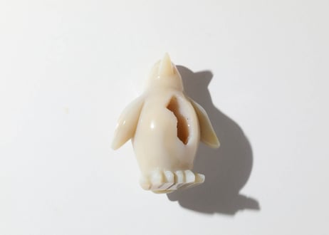 葉月ゆうによる技封入❣️【神仏と繋がる】オリジナルカード付き ドゥルジーアゲートのホワイトペンギン