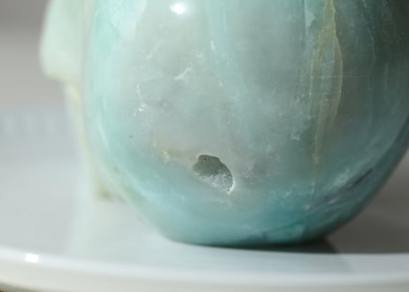 葉月ゆうによる技封入❣️【奇跡に包まれる/魔除けの結界】アマゾナイト スカル