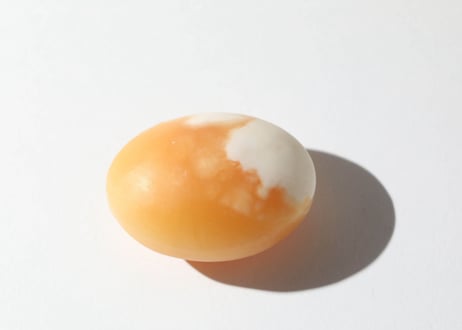 【悟った至福のシッディ】＆葉月ゆうによる技封入❣️【日々あらゆる面でますます良くなっていく】オレンジカルサイト 握り石