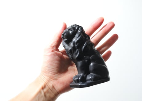ライオンズゲートのエナジーLion of Jupiter＆葉月ゆうによる技封入❣️【青天井にラッキーを引き寄せる】ブラックオブシディアン ライオン ※イベントクーポン使用不可
