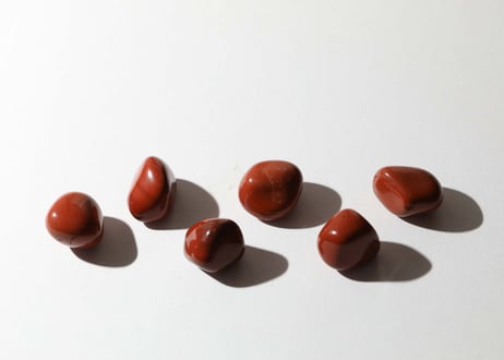 【動きに変化をもたらす】レッドジャスパー タンブルS（6個セット）