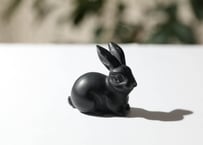 【アバンダンスディクシャ入り】ブラックオブシディアン うさぎ
