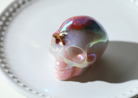 葉月ゆうによる技封入❣️【カルマ解放】エンジェルオーラ レッドジャスパー＆クォーツ スカル
