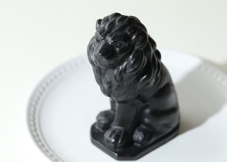 ライオンズゲートのエナジーLion of Jupiter＆葉月ゆうによる技封入❣️【青天井にラッキーを引き寄せる】ブラックオブシディアン ライオン ※イベントクーポン使用不可