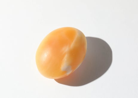 【悟った至福のシッディ】＆葉月ゆうによる技封入❣️【日々あらゆる面でますます良くなっていく】オレンジカルサイト 握り石
