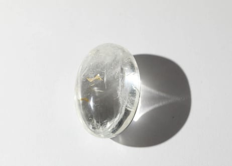 【悟った至福のシッディ】＆【PARTNERSHIP パートナーシップ（調和・トラウマの解消）シジル封入 オリジナルカード付き❣️】クリアクォーツ 握り石