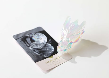 葉月ゆうによる技封入❣️【自分と対立する遺伝子プログラムの解放】オリジナルカード付き エンジェルオーラ クリアクォーツ ドラゴン