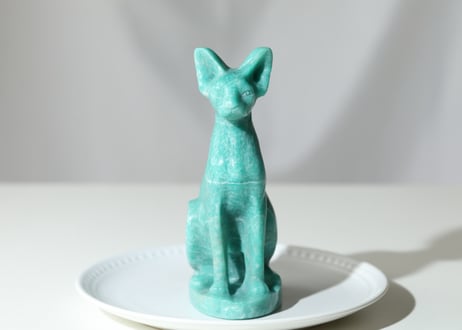 葉月ゆうによる技封入❣️【カルマ体のブロック解放/ハートからの願いを叶える】ハイクオリティ アマゾナイト バステト
