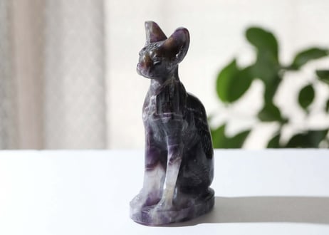 葉月ゆうによる技封入❣️【多次元の才能と繋がる】オリジナルカード付き アメジスト バステト