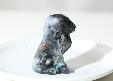 ライオンズゲートのエナジーLion of Jupiter＆葉月ゆうによる技封入❣️【青天井にラッキーを引き寄せる】モスアゲート ライオン ※イベントクーポン使用不可