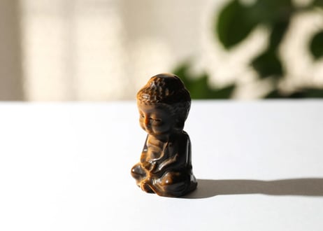 悟りのシッディ＆葉月ゆうによる技封入❣️【カルマ体のブロック解放/ハートからの願いを叶える】タイガーアイ ブッダ