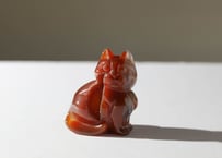 【悟った至福のシッディ】＆〈タイムウェーバーによるカルマを解放し、良い人生の流れに乗る調整入り〉オリジナルカード付き❣️ ドゥルジーカーネリアン ねこ