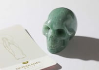 葉月ゆうによる技封入❣️【多次元の才能と繋がる】オリジナルカード付き グリーンアベンチュリン スカル
