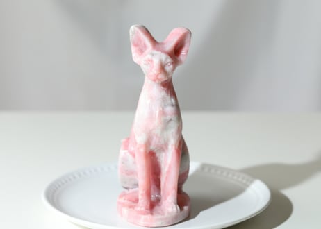 葉月ゆうによる技封入❣️【カルマ体のブロック解放/ハートからの願いを叶える】ピンクオパール バステト