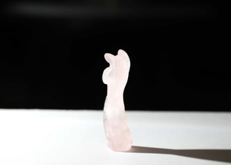 葉月ゆうによる技封入❣️【多次元の才能と繋がる】オリジナルカード付き ローズクォーツ 女神