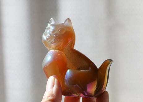 【悟った至福のシッディ】＆葉月ゆうによる技封入❣️【日々あらゆる面でますます良くなっていく】エンジェルオーラ ドゥルジーカーネリアン ねこ