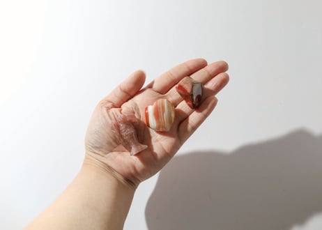 葉月ゆうによる技封入❣️【四大天使のサポート＆結界】天使の行動力セット〈ストロベリークォーツ〉巾着付き ※イベントクーポン使用不可