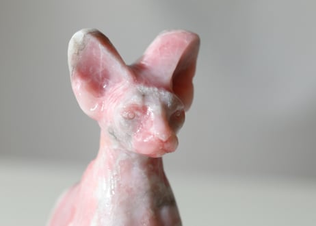 葉月ゆうによる技封入❣️【カルマ体のブロック解放/ハートからの願いを叶える】ピンクオパール バステト