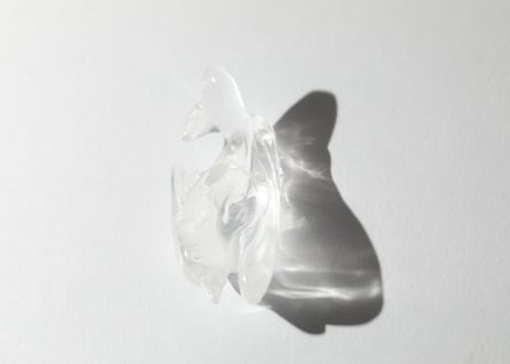 葉月ゆうによる技封入❣️【自分と対立する遺伝子プログラムの解放】オリジナルカード付き クリアクォーツ イルカ