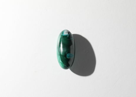 【悟った至福のシッディ】＆〈タイムウェーバーによるカルマを解放し、良い人生の流れに乗る調整入り〉オリジナルカード付き❣️ マラカイト リンガム