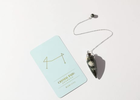 【CRYSTAL PATH クリスタルパス（魔法使いになる）シジル封入 オリジナルカードつき❣️】プレセリブルーストーン ペンデュラム ※イベントクーポン使用不可