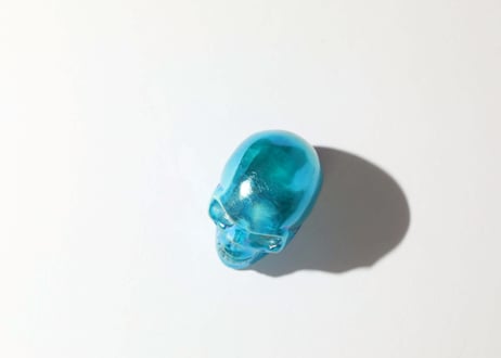 スカルマジック【次元存在とのアンテナ】アクアオーラクォーツ スカル ※イベントクーポン使用不可