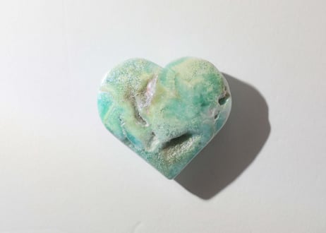 【PARTNERSHIP パートナーシップ（調和・トラウマの解消）シジル封入 オリジナルカード付き❣️】エンジェルオーラ ヘミモルファイト ハート