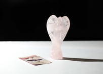 葉月ゆうによる技封入❣️【多次元の才能と繋がる】オリジナルカード付き ローズクォーツ 女神
