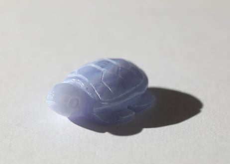 【悟った至福のシッディ】＆〈タイムウェーバーによる長所を認識し、直観的で可能性に満ちた人生を引き寄せる調整入り〉オリジナルカード付き❣️ ブルーレースアゲート かめ