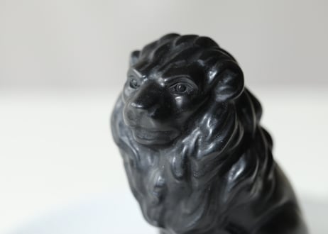 ライオンズゲートのエナジーLion of Jupiter＆葉月ゆうによる技封入❣️【青天井にラッキーを引き寄せる】ブラックオブシディアン ライオン ※イベントクーポン使用不可