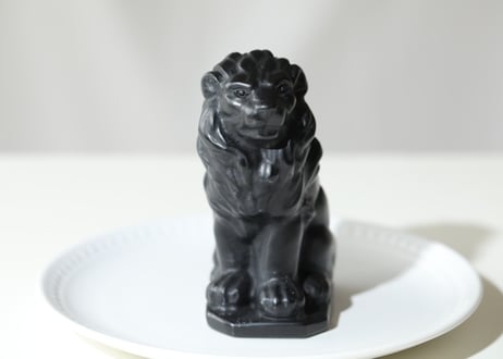 ライオンズゲートのエナジーLion of Jupiter＆葉月ゆうによる技封入❣️【青天井にラッキーを引き寄せる】ブラックオブシディアン ライオン ※イベントクーポン使用不可