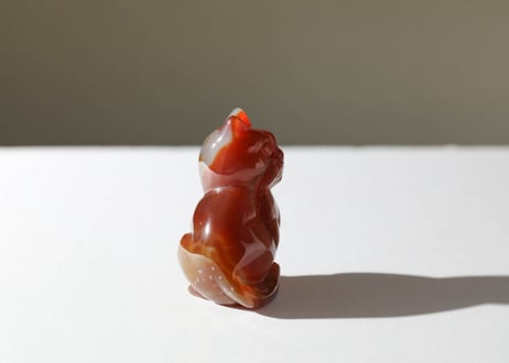 【悟った至福のシッディ】＆〈タイムウェーバーによるカルマを解放し、良い人生の流れに乗る調整入り〉オリジナルカード付き❣️ ドゥルジーカーネリアン ねこ