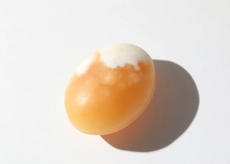 【悟った至福のシッディ】＆葉月ゆうによる技封入❣️【日々あらゆる面でますます良くなっていく】オレンジカルサイト 握り石