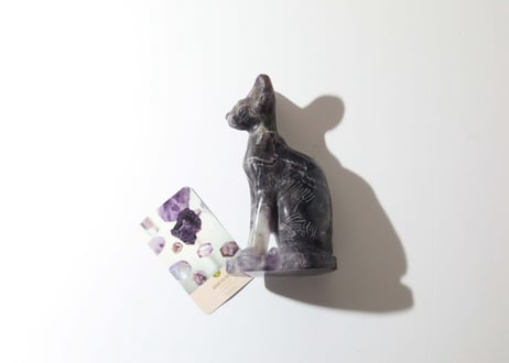 葉月ゆうによる技封入❣️【多次元の才能と繋がる】オリジナルカード付き アメジスト バステト