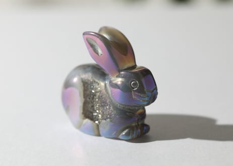 葉月ゆうによる技封入❣️【自分と対立する遺伝子プログラムの解放】エンジェルオーラ ドゥルジーアゲート うさぎ