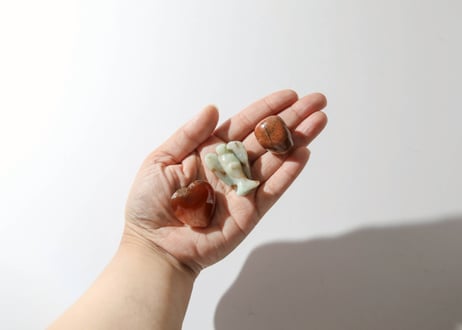 葉月ゆうによる技封入❣️【四大天使のサポート＆結界】天使の行動力セット〈アマゾナイト〉巾着付き ※イベントクーポン使用不可
