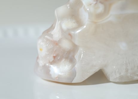 葉月ゆうによる技封入❣️【カルマ体のブロック解放/ハートからの願いを叶える】チェリーブロッサムアゲート スカル