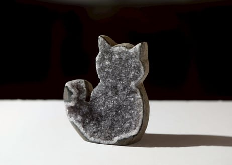技封入❣️【チャクラを整える】グレーアメジスト クラスター ねこ ※イベントクーポン使用不可