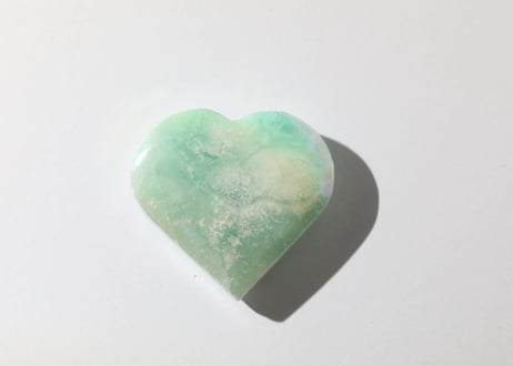 葉月ゆうによる技封入❣️【神仏と繋がる】オリジナルカード付き エンジェルオーラ グリーンカルサイト ハート
