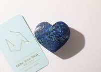 【LIVING YOUR TRUTH 真実を生きる（喜びで学ぶ・大成功）シジル封入 オリジナルカード付き❣️】アズライト ハート