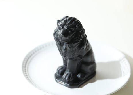ライオンズゲートのエナジーLion of Jupiter＆葉月ゆうによる技封入❣️【青天井にラッキーを引き寄せる】ブラックオブシディアン ライオン ※イベントクーポン使用不可