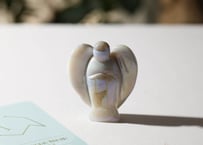 【LIVING YOUR TRUTH 真実を生きる（喜びで学ぶ・大成功）シジル封入 オリジナルカード付き❣️】エンジェルオーラ ドゥルジーアゲート 天使