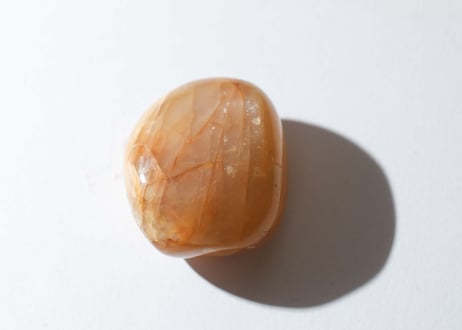 悟りのシッディ＆葉月ゆうによる技封入❣️【カルマ体のブロック解放/ハートからの願いを叶える】ピーチムーンストーン 握り石